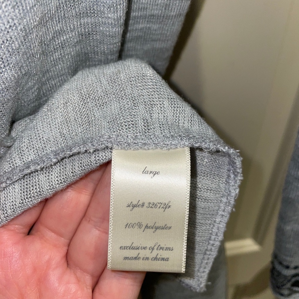 Francesca’s Embroidered Open Front Cardigan - Picture 5 of 5